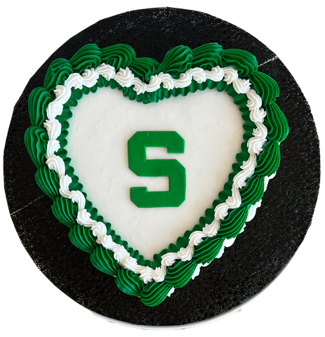Vintage Varsity Cake - Green