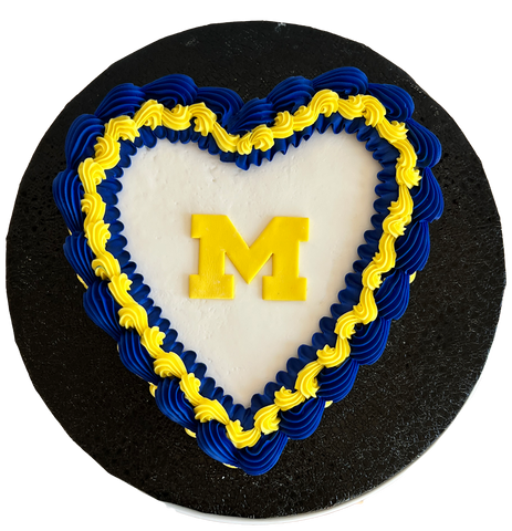 Vintage Varsity Cake - Blue