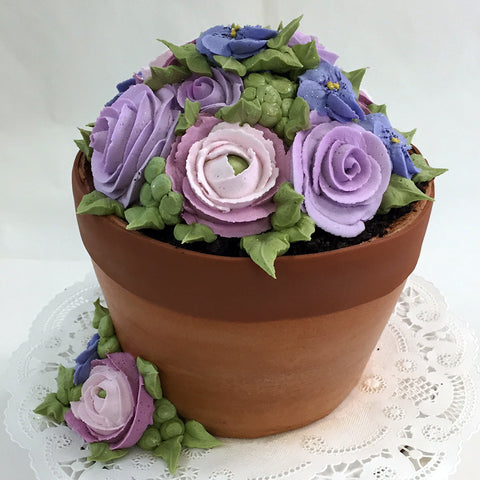 Flower Pot Cake - The Home Bakery