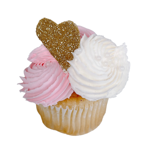 Hearts & Pearls Cupcakes - Set (6)