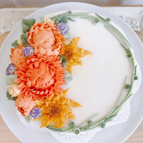 Jackie Cake -Autumn Florals