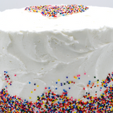 Pointillism Heart Cake - Multicolored