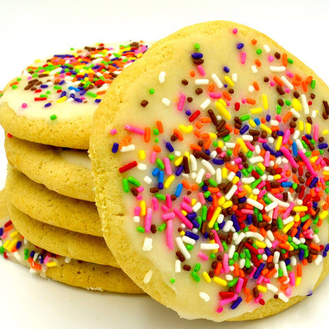 Iced Sugar Cookie with Sprinkles
