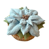 Poinsettia Mini Cake - Blue