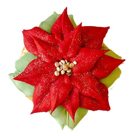 Poinsettia Mini Cake - Red