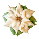 Poinsettia Mini Cake - white