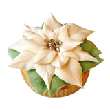 Poinsettia Mini Cake - white