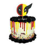 Red & Yellow Superhero Drip Cake