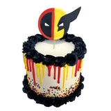 Red & Yellow Superhero Drip Cake