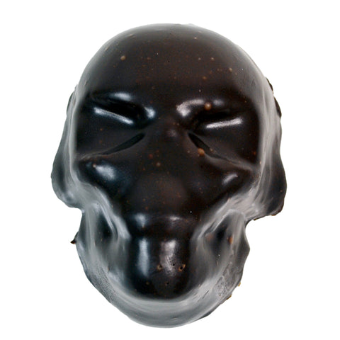 Chocolate covered skull cupcake