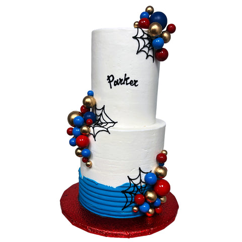 Spider Boy 2-Tier Cake