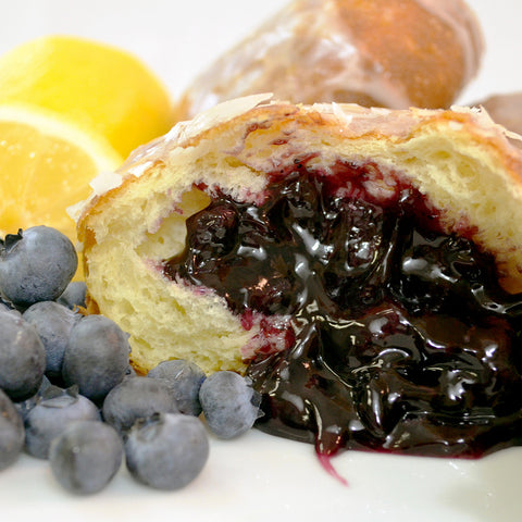 Blueberry-Lemon Pączki - The Home Bakery