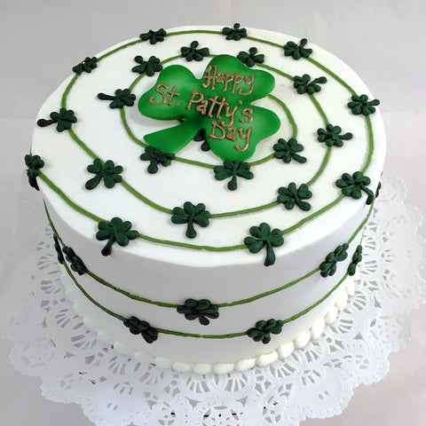 Spiraling Shamrock Cake