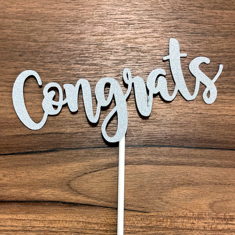 Congrats! Piece Of Cake Die Cut Greeting Card – The Library Store