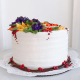 Ellery Cake - Fall Florals in Jewel Tones