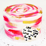 Colours of Love Cake - The Home Bakery