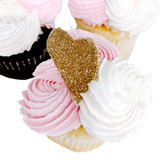 Hearts & Pearls Cupcakes - Set (6)