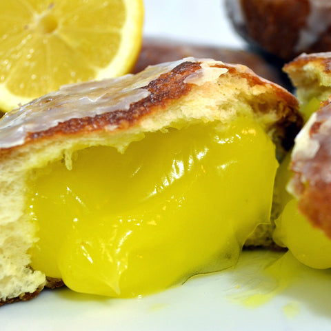 Lemon Pączki - The Home Bakery