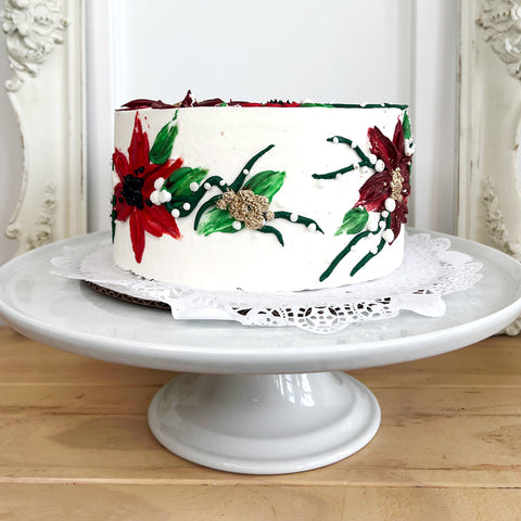 Holiday Floral Cake