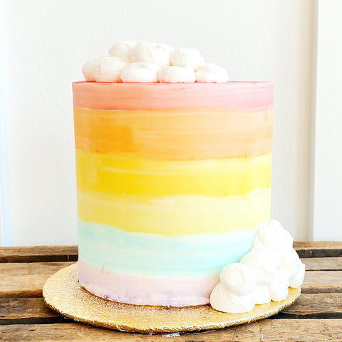 Rainbow Cloud Cake
