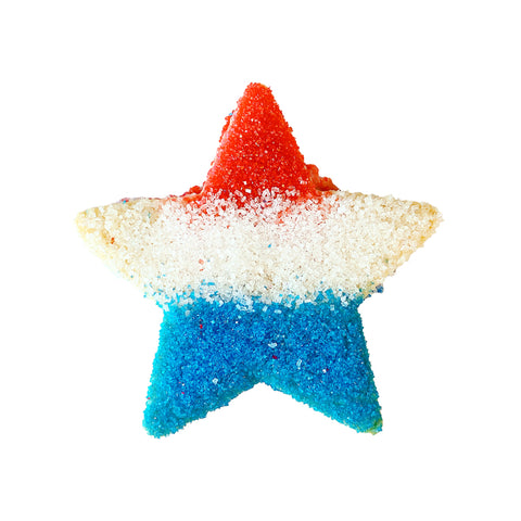 Red, White, & Blue Star Cookie