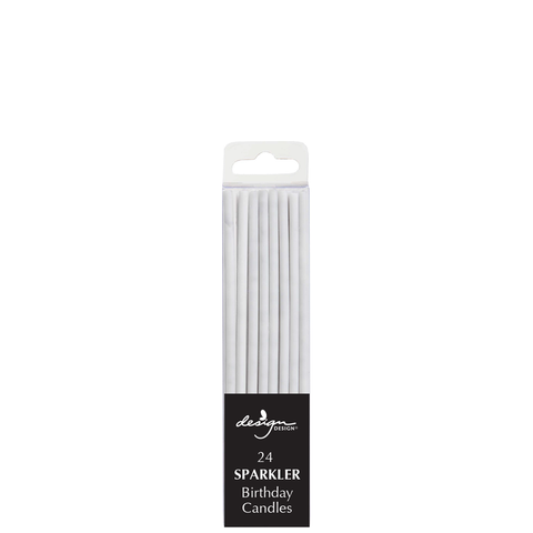White Sparkler Candle - Tall (24)