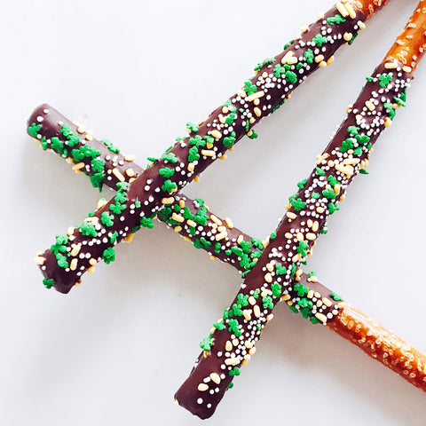 Chocolate-Covered Pretzel - St. Patrick's Day Confetti