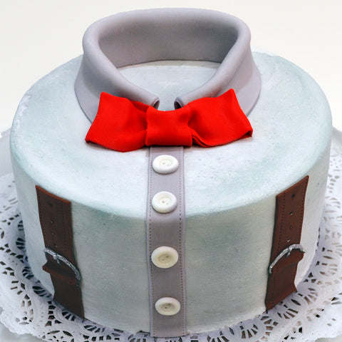 Shirt Cake With Bow Tie -