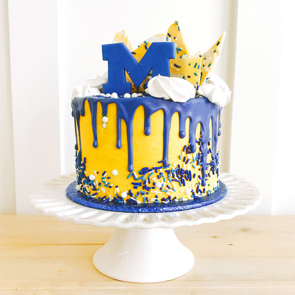 U of M Overloaded Drip Cake | The Home Bakery