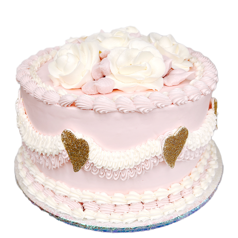 Pineapple Round Cake with Pink Roses | Winni.in