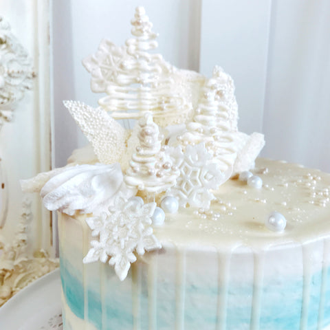 Overloaded Winter Wonderland Cake